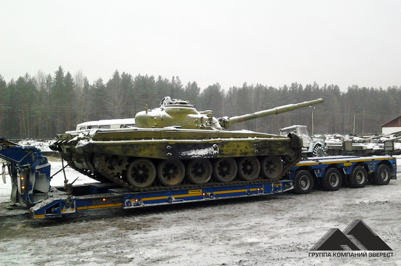 Перевозка военной техники в Москве